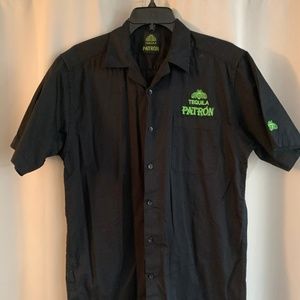 Patron Tequila Shirt Short Sleeve Button Up